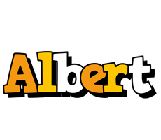 Albert cartoon logo