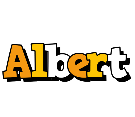 Albert cartoon logo
