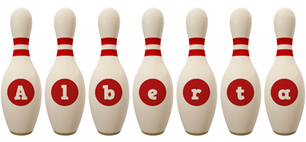 Alberta bowling-pin logo