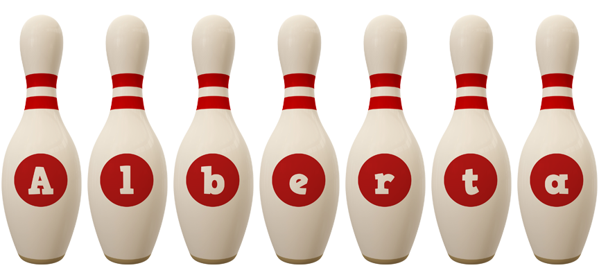 Alberta bowling-pin logo