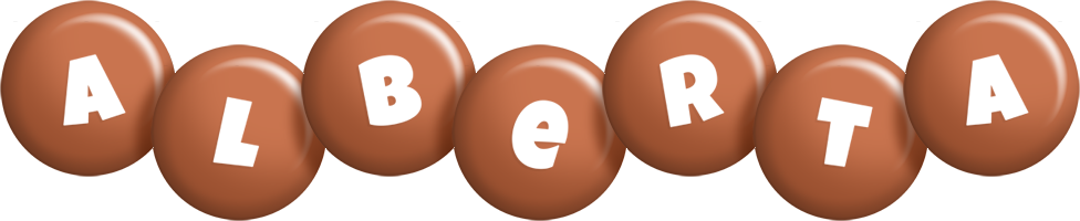 Alberta candy-brown logo