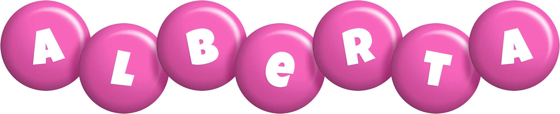 Alberta candy-pink logo