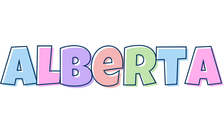 Alberta pastel logo