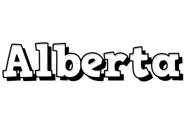 Alberta snowing logo