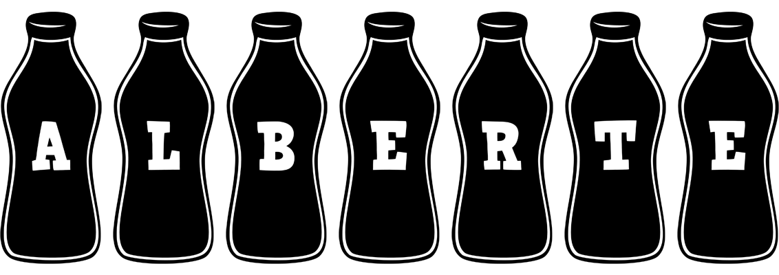 Alberte bottle logo