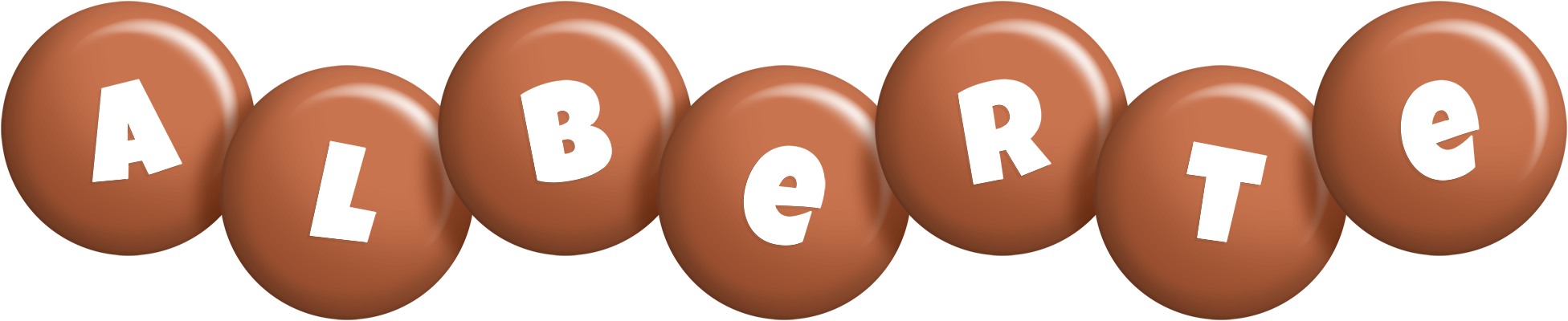 Alberte candy-brown logo