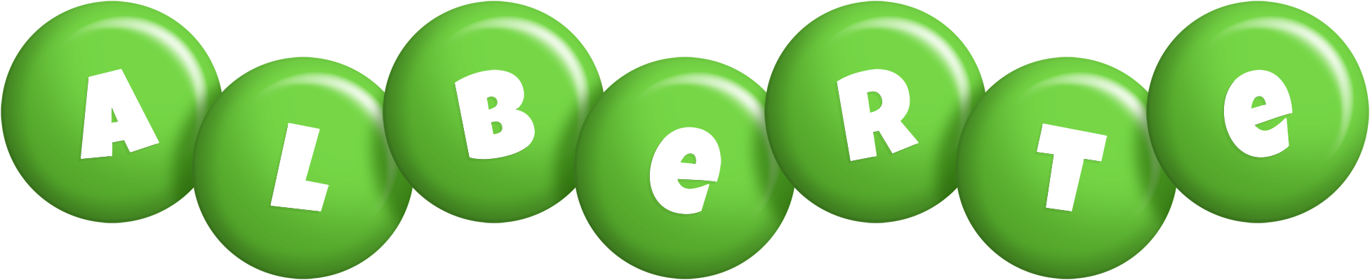 Alberte candy-green logo