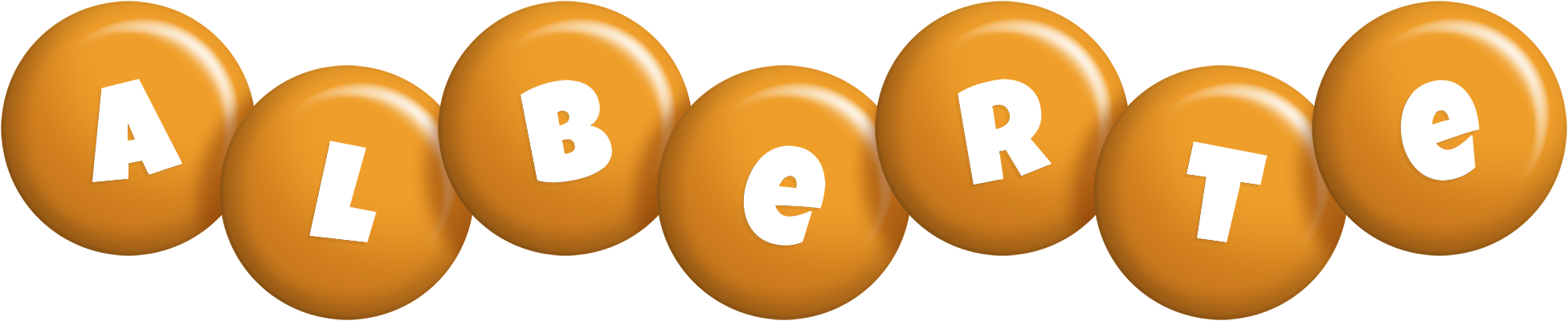 Alberte candy-orange logo