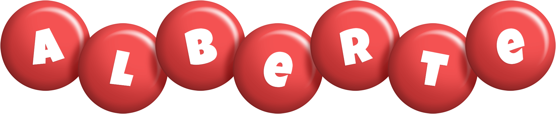 Alberte candy-red logo