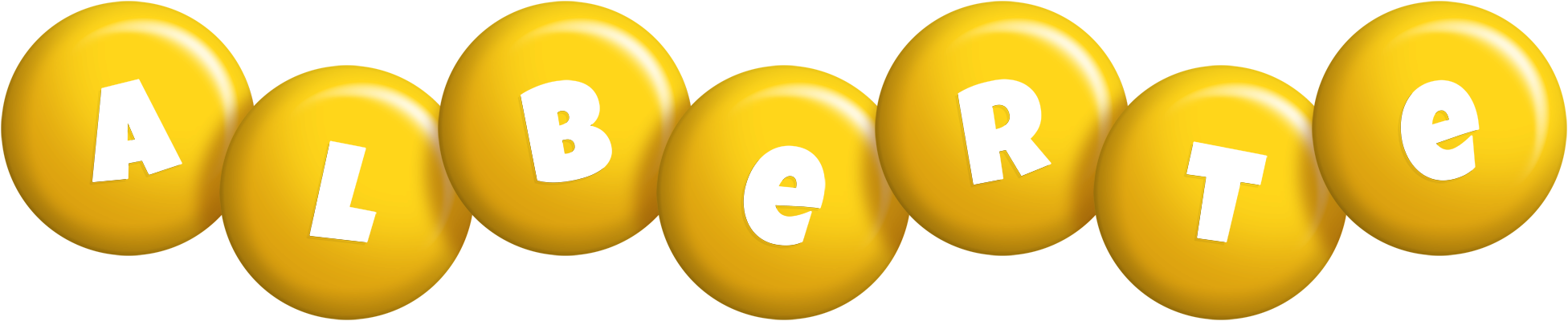 Alberte candy-yellow logo