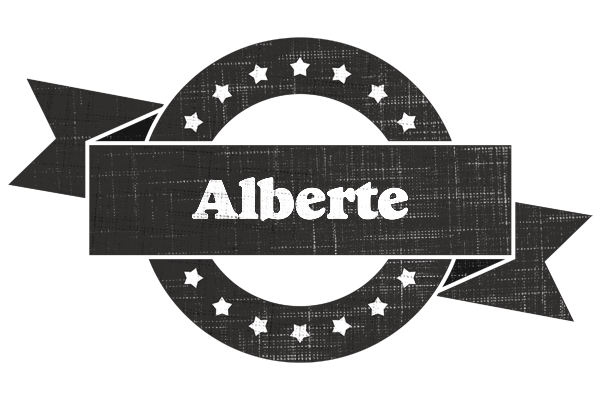 Alberte grunge logo