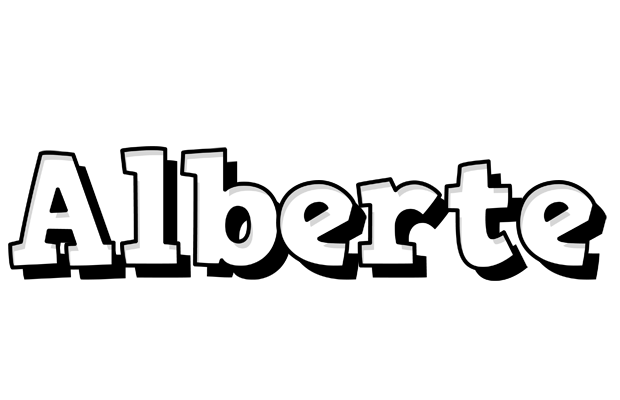 Alberte snowing logo