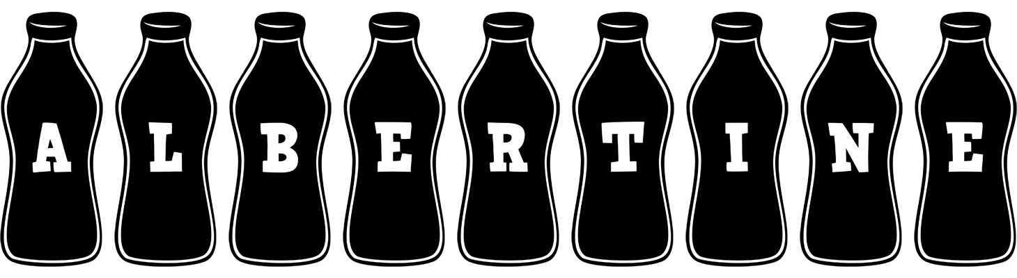 Albertine bottle logo
