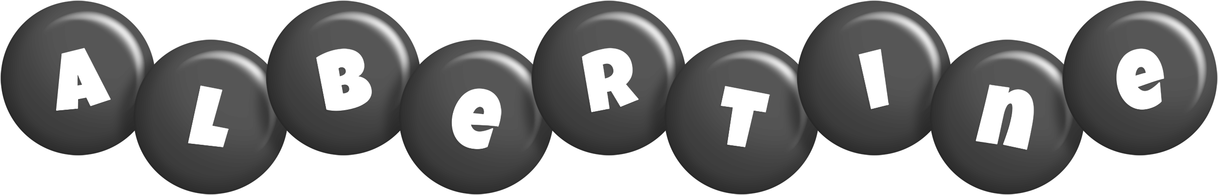 Albertine candy-black logo