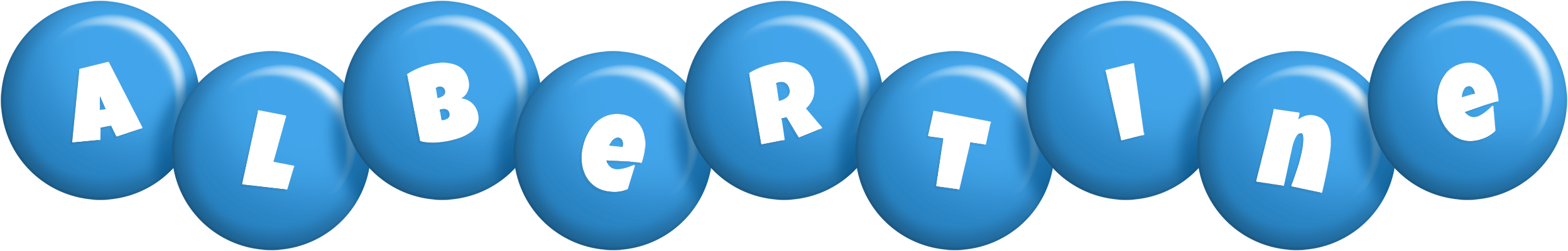 Albertine candy-blue logo