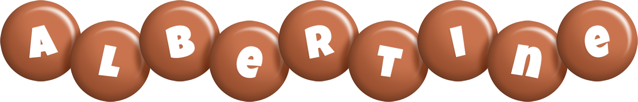 Albertine candy-brown logo