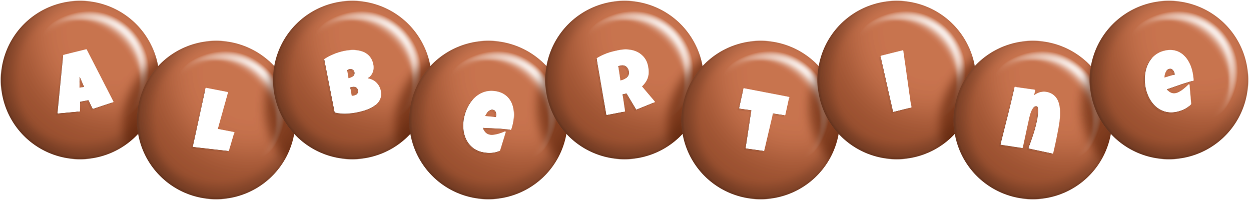 Albertine candy-brown logo