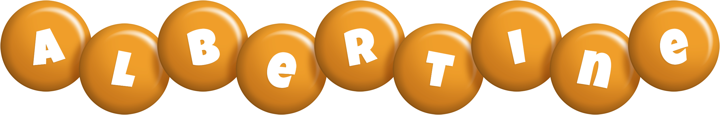 Albertine candy-orange logo