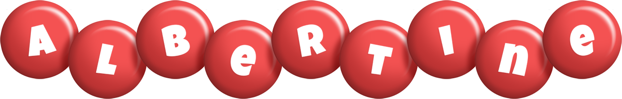 Albertine candy-red logo