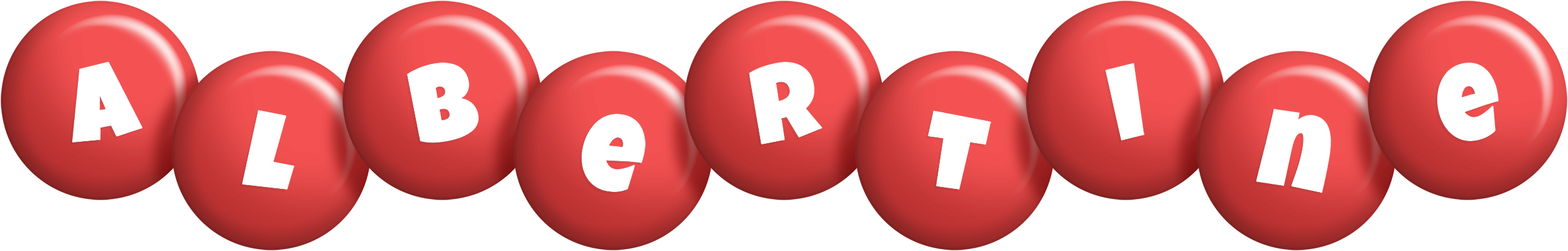 Albertine candy-red logo