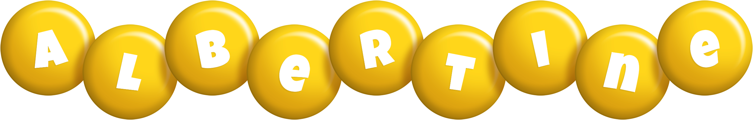 Albertine candy-yellow logo