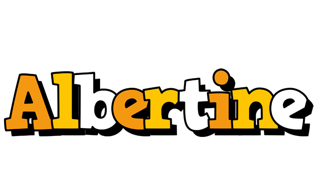 Albertine cartoon logo