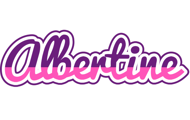 Albertine cheerful logo