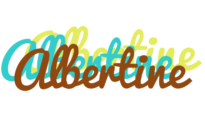 Albertine cupcake logo