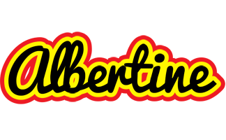 Albertine flaming logo