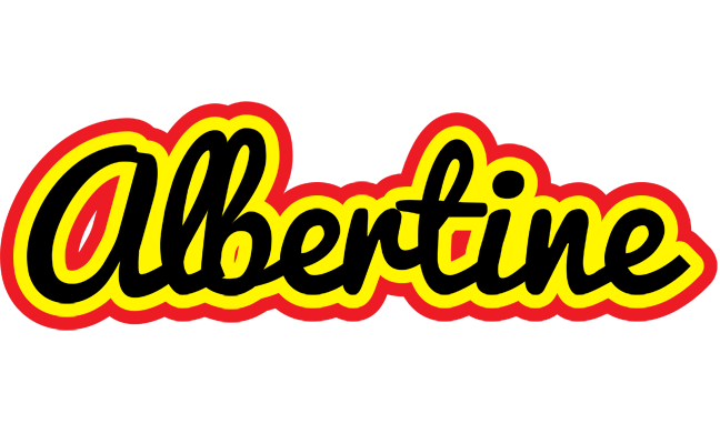 Albertine flaming logo