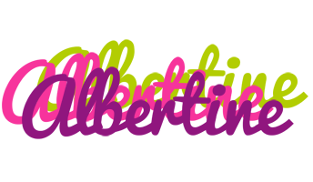 Albertine flowers logo