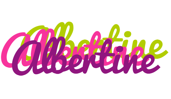 Albertine flowers logo