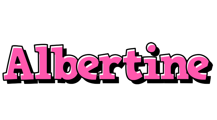 Albertine girlish logo