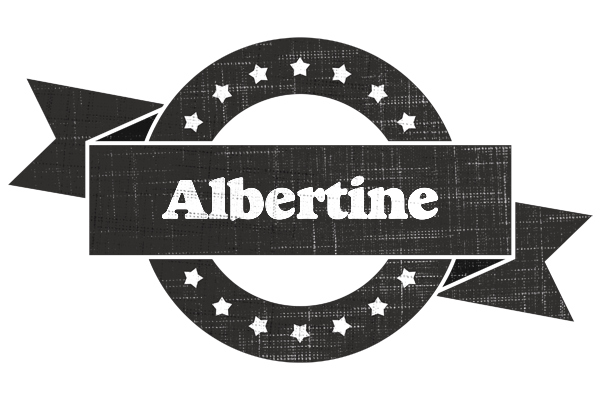 Albertine grunge logo