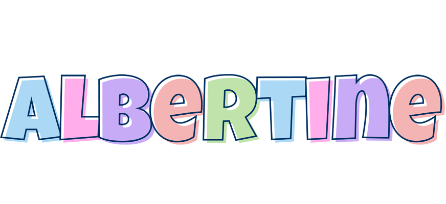 Albertine pastel logo