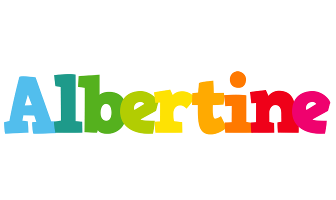 Albertine rainbows logo