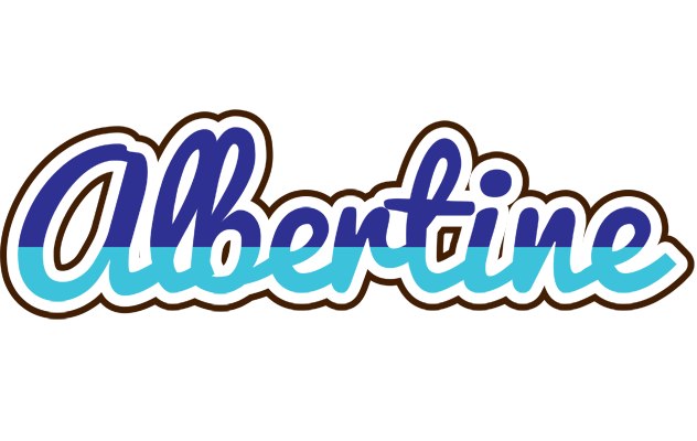Albertine raining logo
