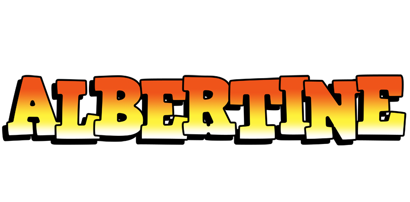 Albertine sunset logo