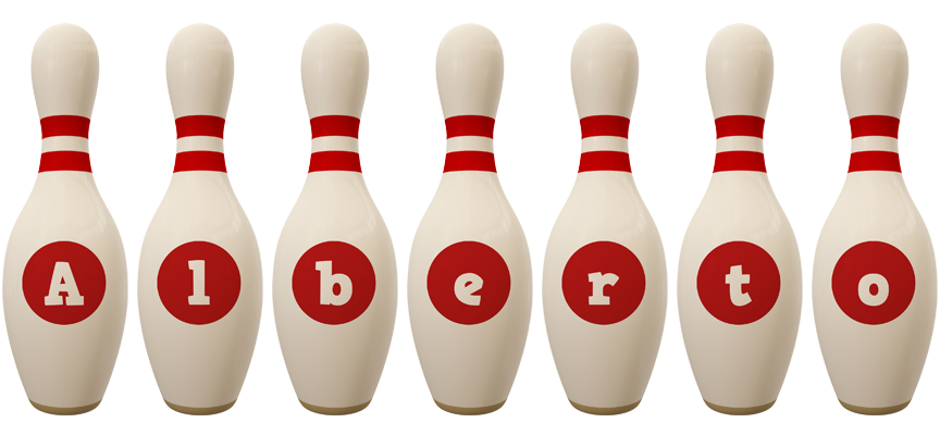 Alberto bowling-pin logo