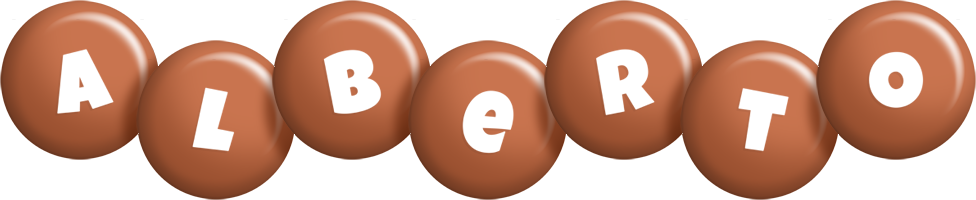 Alberto candy-brown logo
