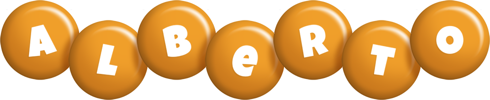 Alberto candy-orange logo
