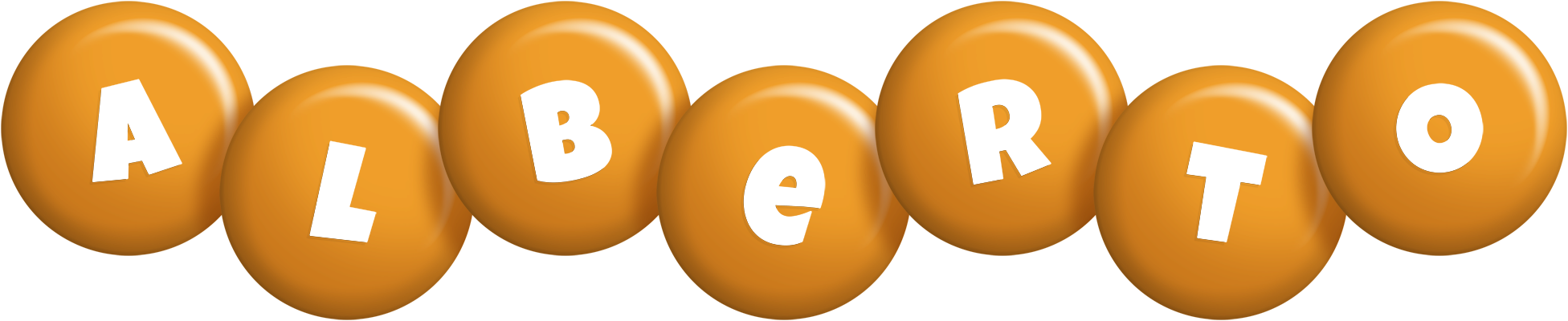 Alberto candy-orange logo