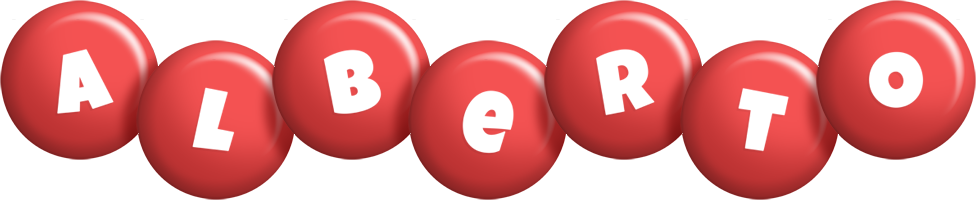 Alberto candy-red logo