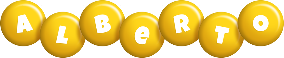 Alberto candy-yellow logo