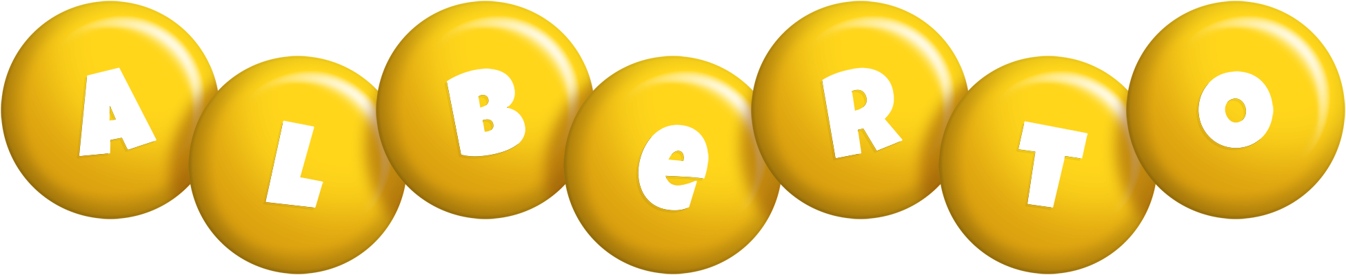 Alberto candy-yellow logo