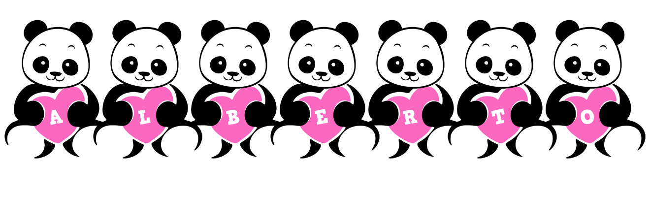 Alberto love-panda logo