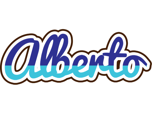 Alberto raining logo