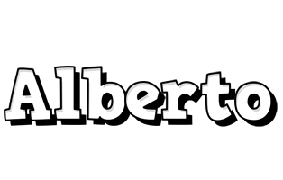 Alberto snowing logo