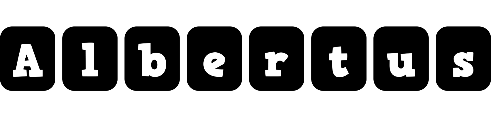 Albertus box logo