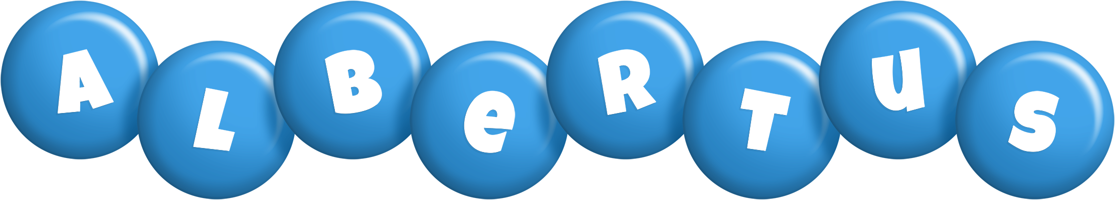 Albertus candy-blue logo